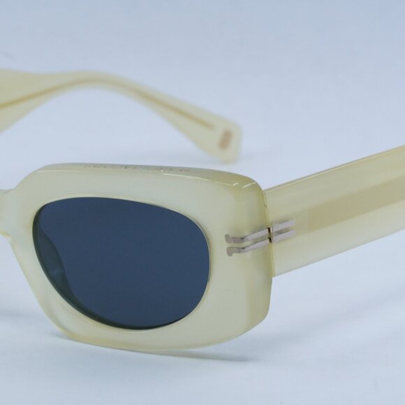 Marc Jacobs MJ 1075/S 040G IR Sunglasses Yellow Rectangle Frame, Grey Lenses main image 11